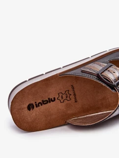 Pohodlné dámské pantofle s přezkami Inblu Black