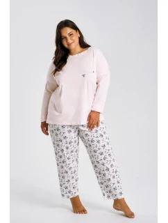 3465 DÁMSKÉ DLOUHÉ PYŽAMO ELLA 2XL-3XL