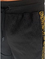 Pánské černé teplákové šortky FashionStreet SX2260 Pánské černé teplákové šortky FashionStreet SX2260