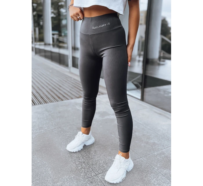 Dámské žebrované legíny JUST grey FashionStreet UY1586