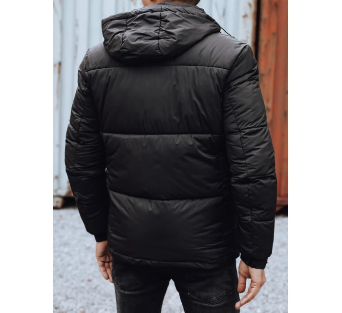 Pánská zimní bunda s odepínací kapucí černá FashionStreet TX4833