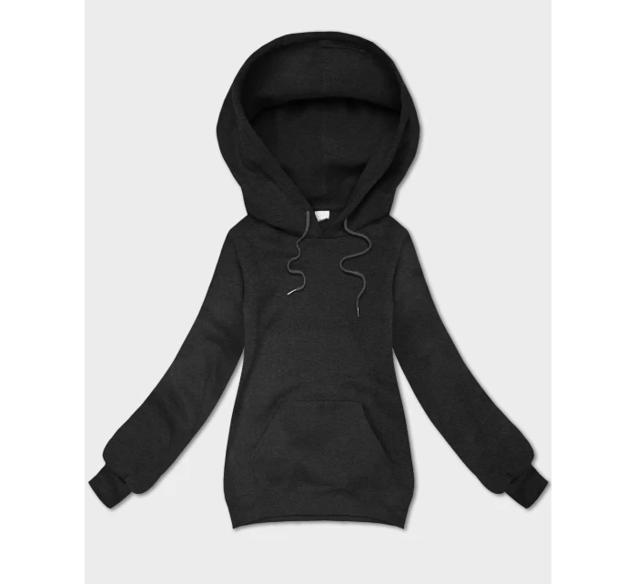 Volná klokaní mikina v grafitové barvě s kapucí model 21395691 - S'WEST Volná klokaní mikina v grafitové barvě s kapucí model 21395691 - S'WEST
