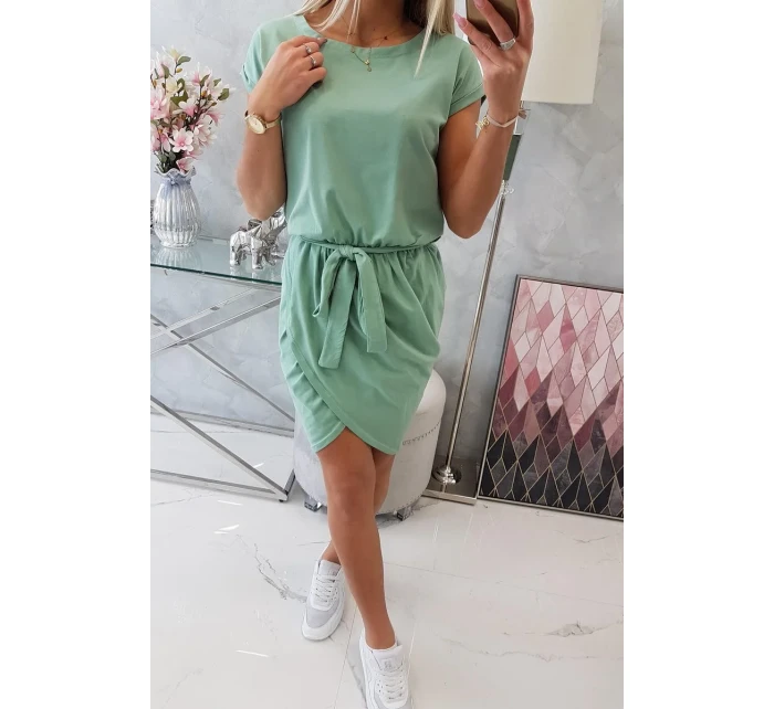 Šaty s obálkou dole tmavě mátové Šaty s obálkou dole tmavě mátové