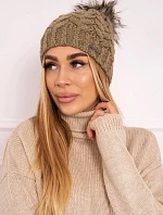 Fleecová čepice Daria K217 light khaki