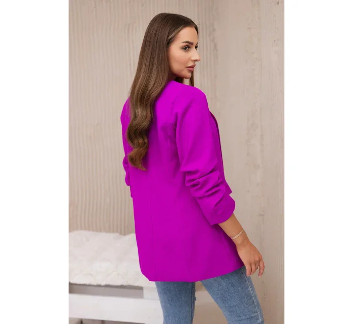Bunda s klopou elegantní fialka