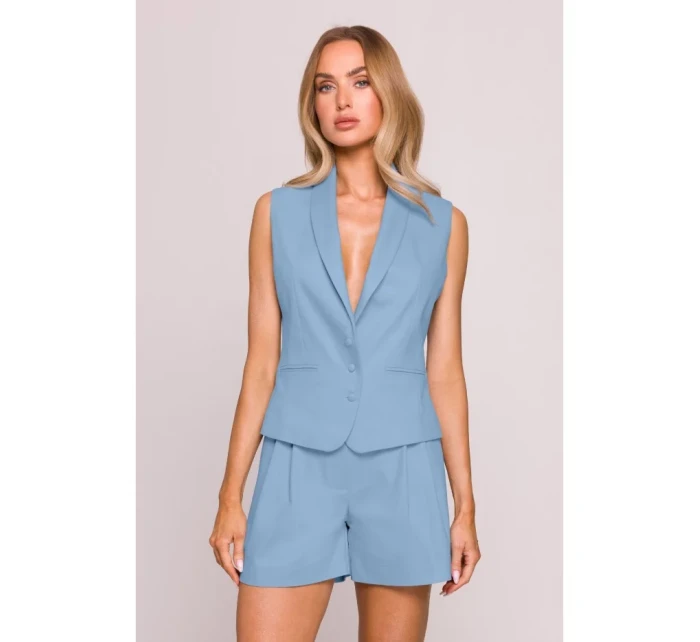 model 21136102 Džínová vesta světle modrá - Moe