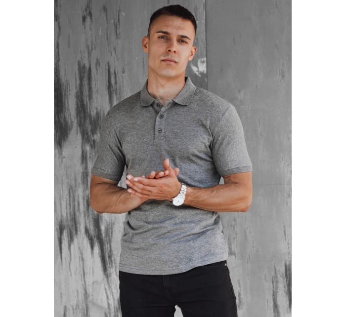 Pánské tmavě šedé polo tričko Dstreet model 21977431 - FashionStreet