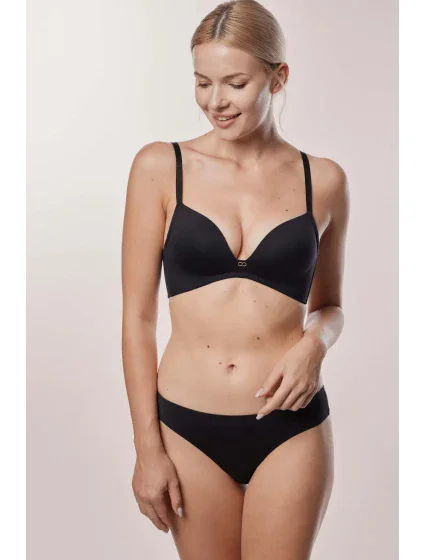 Mefemi Amelia push-up podprsenka s kosticemi Černá