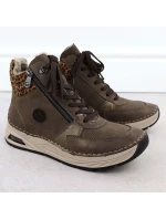 Hnědé dámské boty model 21905828 - Rieker