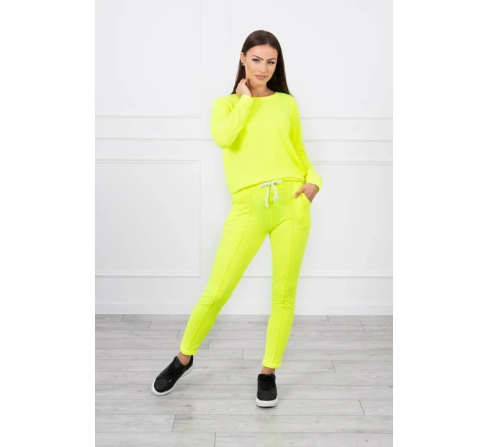 Tepláková souprava žlutá neonová