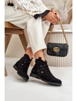 Dámské Botky S Na Zip Černé model 21668174 - S.Barski