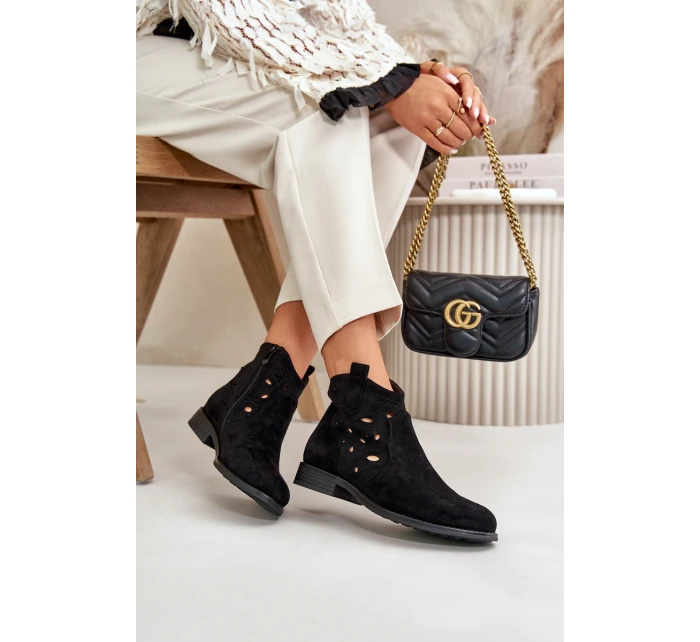 Dámské Botky S Na Zip Černé model 21668174 - S.Barski