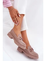 Dámské Mokasíny Eko Kůže S Ozdobným Detalem Khaki model 21689817 - Boto Dámské Mokasíny Eko Kůže S Ozdobným Detalem Khaki model 21689817 - Boto