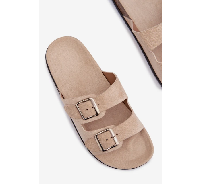 Dámské pantofle světle béžové model 21919566 - Boto