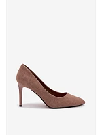 Eko semišové lodičky Sergio Leone 1339 světle hnědé Eko semišové lodičky Sergio Leone 1339 světle hnědé