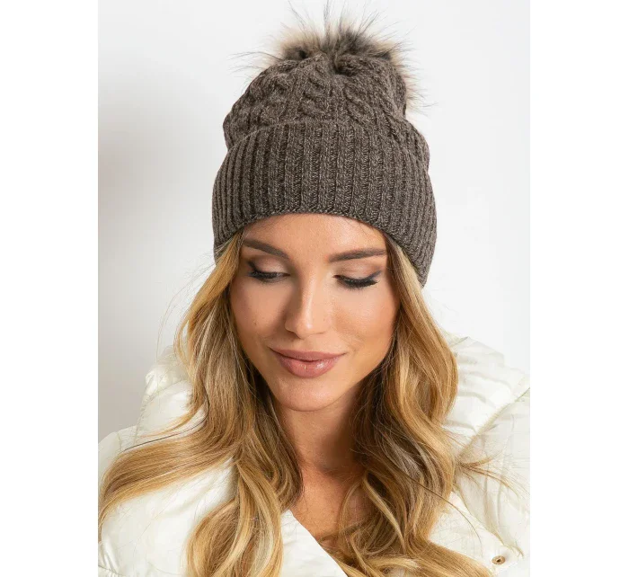 Dámská čepice AT CZ 173501 tmavě hnědá