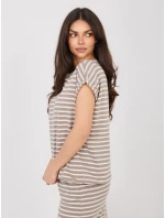 Tričko D12127M02858A tmavě lila