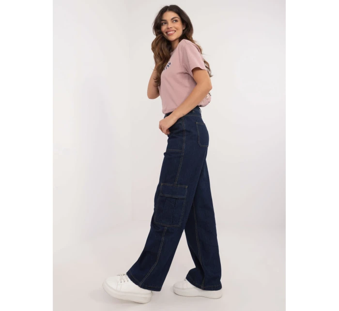 Spodnie jeans model 20614042 granatowy - FPrice