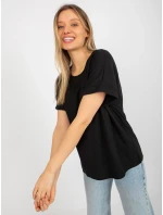 Dámská halenka LK BZ 509252.25x černá - FPrice Dámská halenka LK BZ 509252.25x černá - FPrice