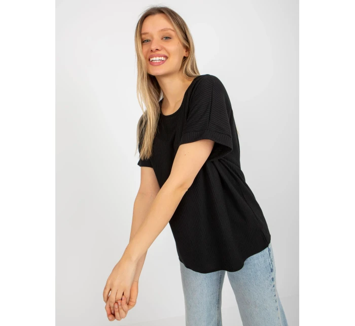 Dámská halenka LK BZ 509252.25x černá - FPrice Dámská halenka LK BZ 509252.25x černá - FPrice