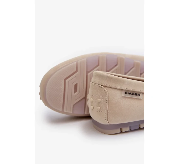 Dámské mokasíny z eko kůže světle béžová Celoria Dámské mokasíny z eko kůže světle béžová Celoria