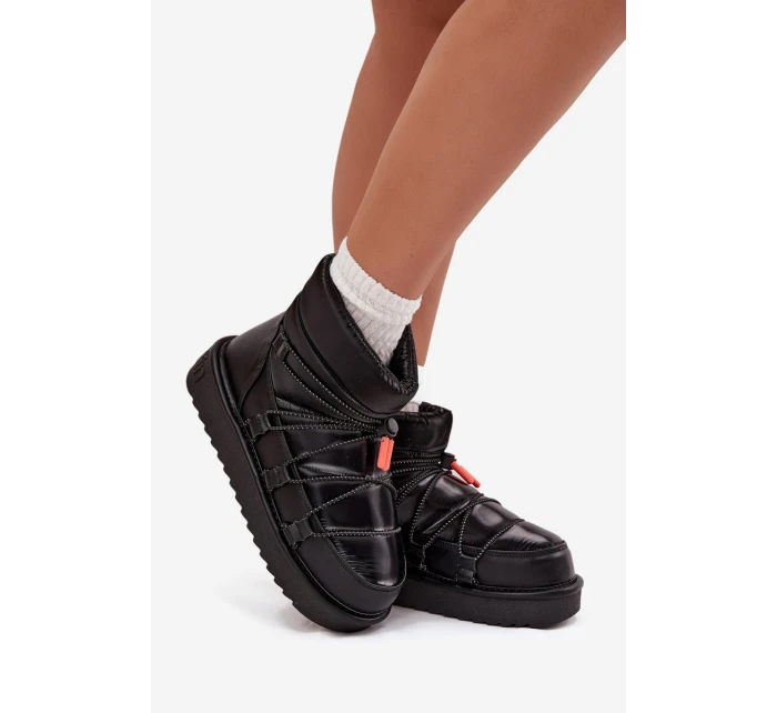 Dámské sněhule D.Franklin na platformě – černé Dámské sněhule D.Franklin na platformě – černé