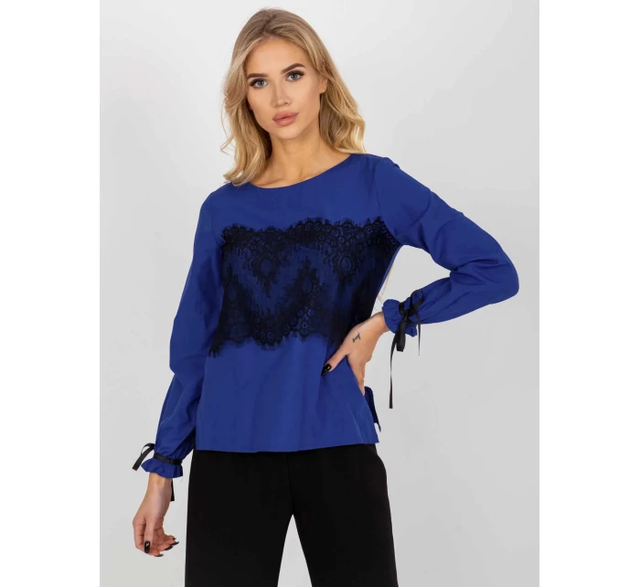 Dámská halenka model 20847149 Královská modř s černou - FPrice