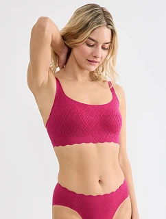 Podprsenka sloggi ZERO Feel Bliss Top červená Berry - SLOGGI
