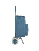 NÁKUPNÍ TAŠKA NA KOLEČKÁCH S RÁMEM 40L MODRÁ