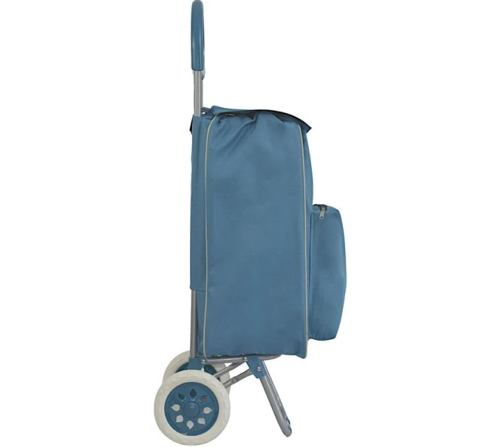 NÁKUPNÍ TAŠKA NA KOLEČKÁCH S RÁMEM 40L MODRÁ
