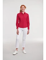 Russell Athletic 924F Popelínová halenka s dlouhým rukávem 11.924F white Russell Athletic 924F Popelínová halenka s dlouhým rukávem 11.924F white