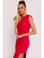 šaty s výřezem na  červené model 19660890 - Moe
