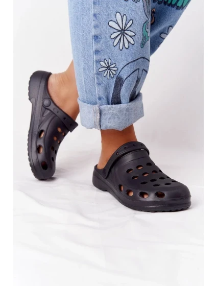 Dámské Nazouváky Černé Pěnové Crocsy EVA Dámské Nazouváky Černé Pěnové Crocsy EVA