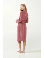 Dámský sametový župan 21143 Pudr růžová - Vamp