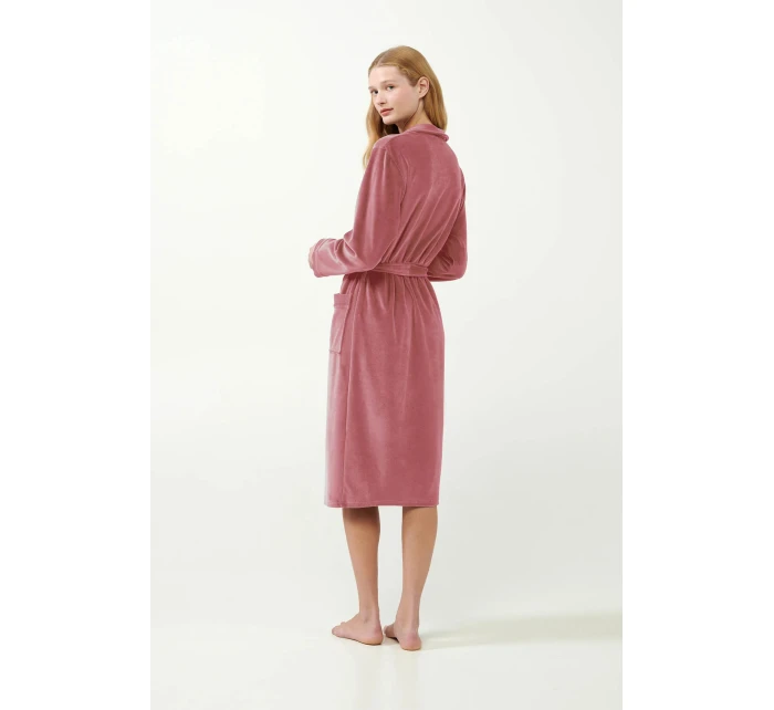 Dámský sametový župan 21143 Pudr růžová - Vamp