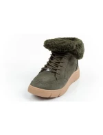 Dámské kotníkové zateplené boty F30232 1020 400Tmavě zelená s hnědou - Scholl