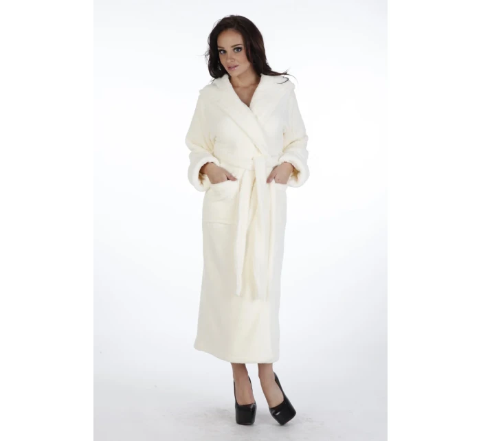 Dlouhý dámský župan s kapucí 807 LUNA II Dlouhý dámský župan s kapucí 807 LUNA II