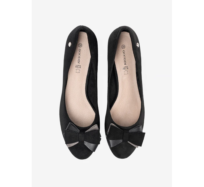 Klasické dámské černé  lodičky na širokém podpatku