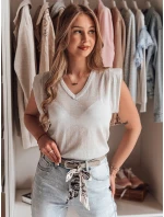 Dámská halenka krátká SELFINA ash FashionStreet MY2437 Dámská halenka krátká SELFINA ash FashionStreet MY2437