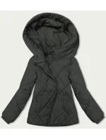 Dámská bunda v army barvě pro přechodné období (5M3175-136) Dámská bunda v army barvě pro přechodné období (5M3175-136)
