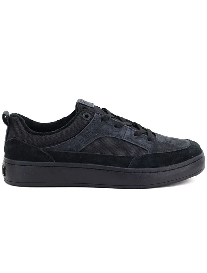 Černé pánské sportovní kožené polobotky v stylu model 22323654 - Big Star Černé pánské sportovní kožené polobotky v stylu model 22323654 - Big Star