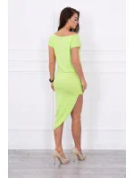 Zelené asymetrické šaty