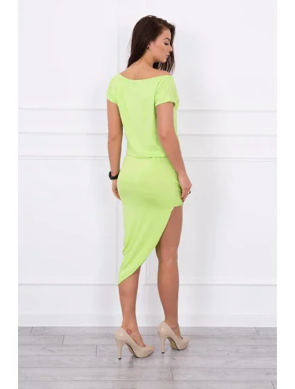 Zelené asymetrické šaty