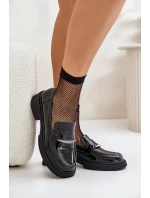 Lakované Dámské Mokasíny S Ozdobou Černé D&A model 21671794 - S.Barski
