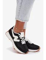 Dámské sportovní boty na platformě černé Janelora
