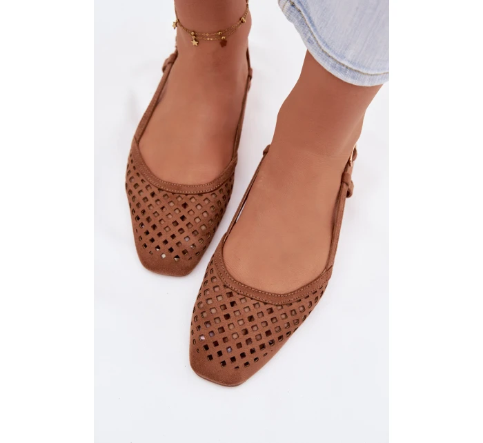 baleríny z eko semiše Camel model 21951516 - Boto