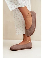 Dámské baleríny Barefoot Taupe Hollin Dámské baleríny Barefoot Taupe Hollin
