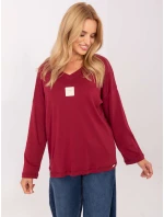 Bluzka RV BZ model 21309859 bordowy - FPrice Bluzka RV BZ model 21309859 bordowy - FPrice