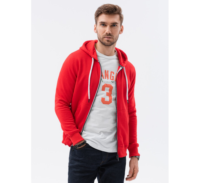 Pánská mikina Ombre Sweatshirt B977-1 Červená