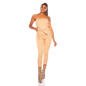 Sexy kombinéza hnědý In model 20281121 - In-style Fashion Sexy kombinéza hnědý In model 20281121 - In-style Fashion